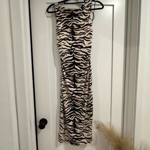 H&M Animal Print Dress with Earthy Tones
